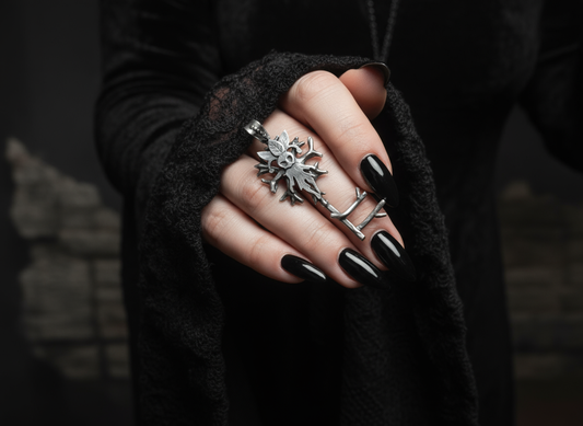 Colgante de llave - Mano con manga acampanada