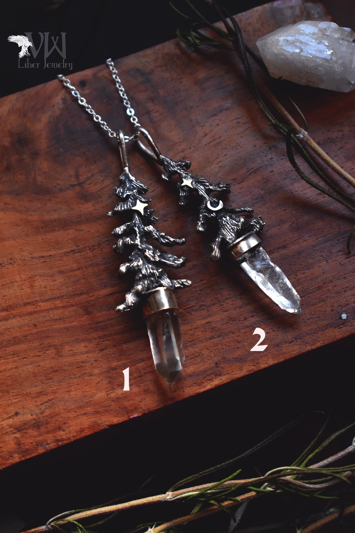 Magic pine quartz points